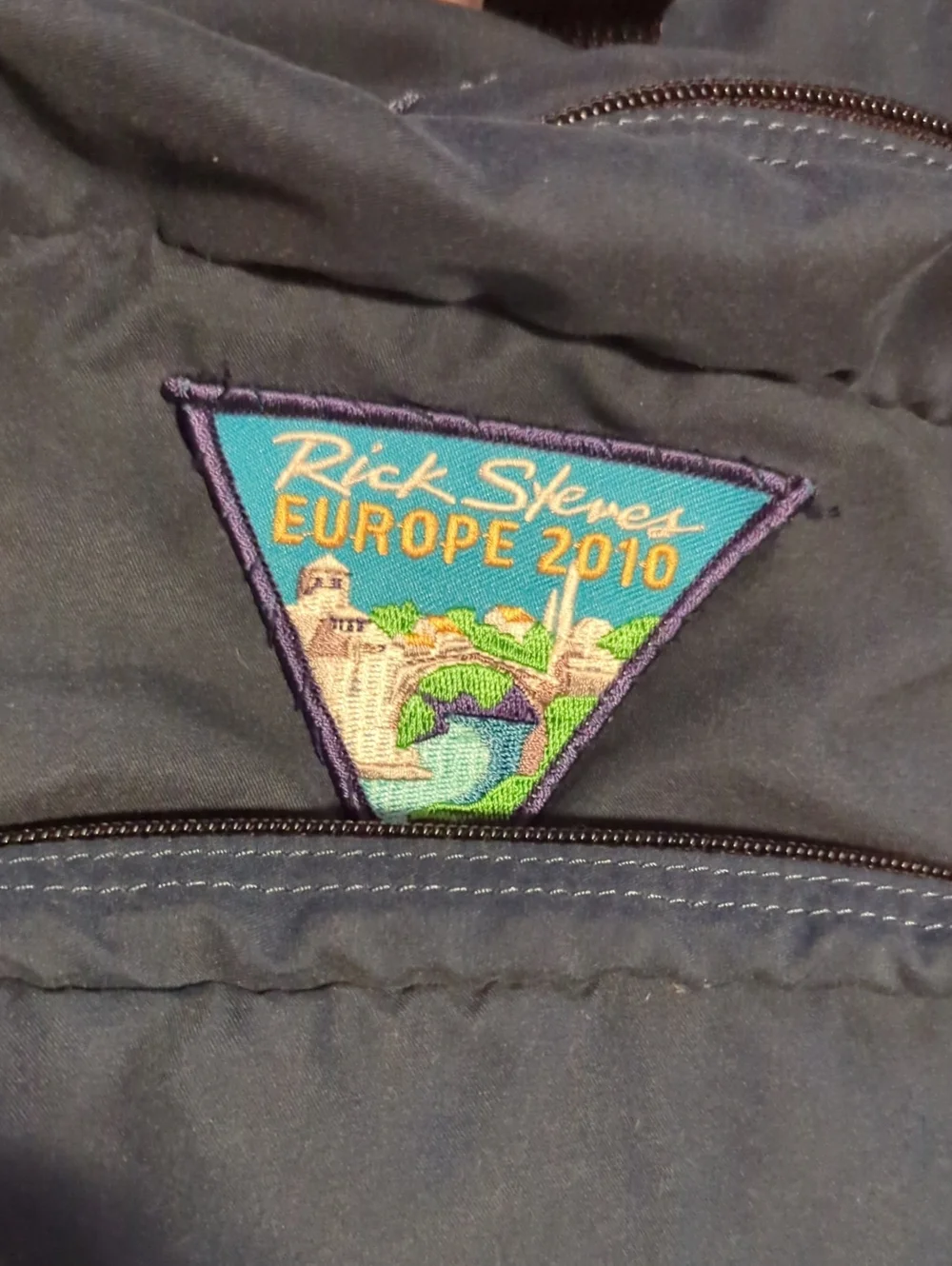 Vintage Rick Steve's Travel Civita Day Pack With Europe 2010 Patch